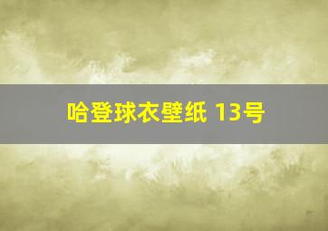 哈登球衣壁纸 13号